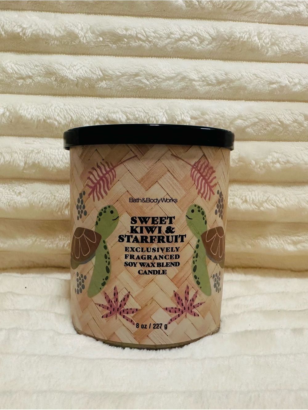 Bath & Body Works Sweet Kiwi & Starfruit Soy Wax Single Wick Candle